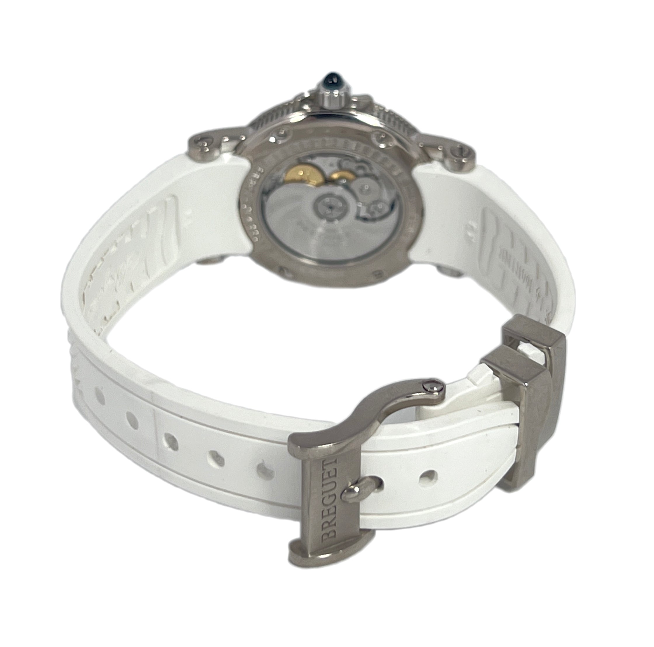 Breguet Marine 8818 18K White Gold &Diamonds Ladies Watch