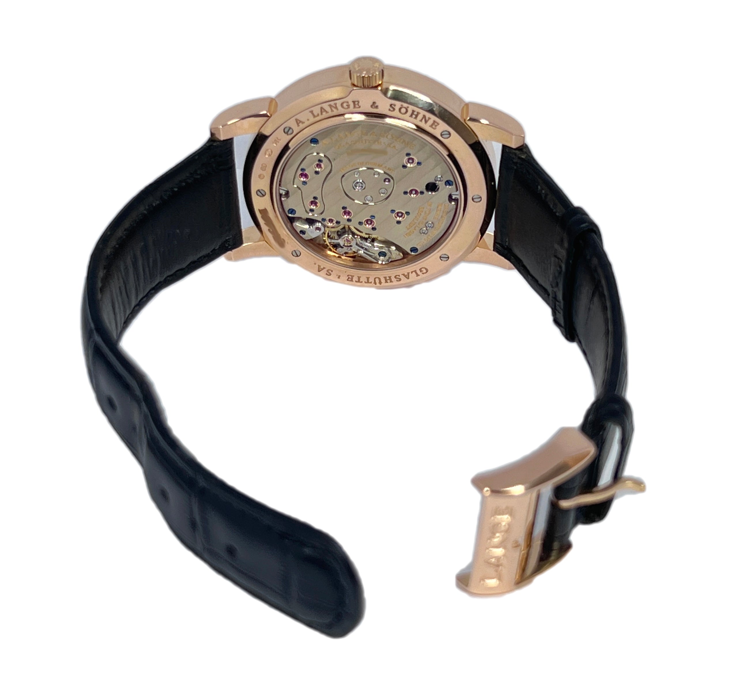 A. Lange & Sohne Grand Lange 1 18K Rose Gold Mens Watch