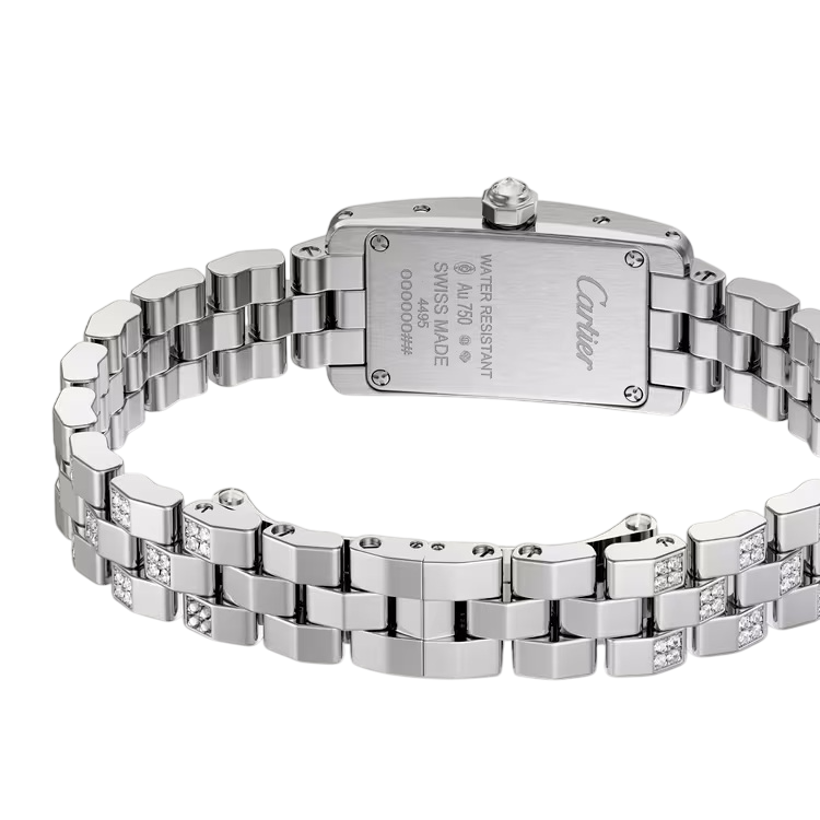 Cartier Tank Américaine 18K White Gold & Diamonds Lady's Watch