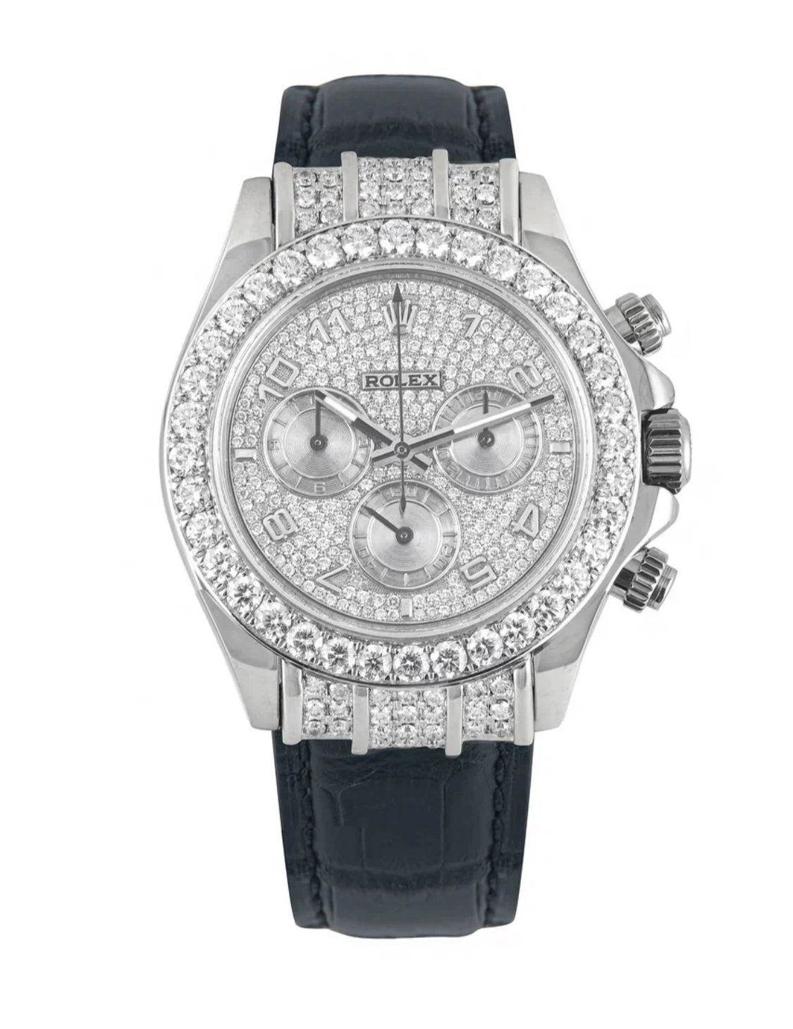 Rolex Daytona Cosmograph 18K White Gold & Diamonds Unisex Watch