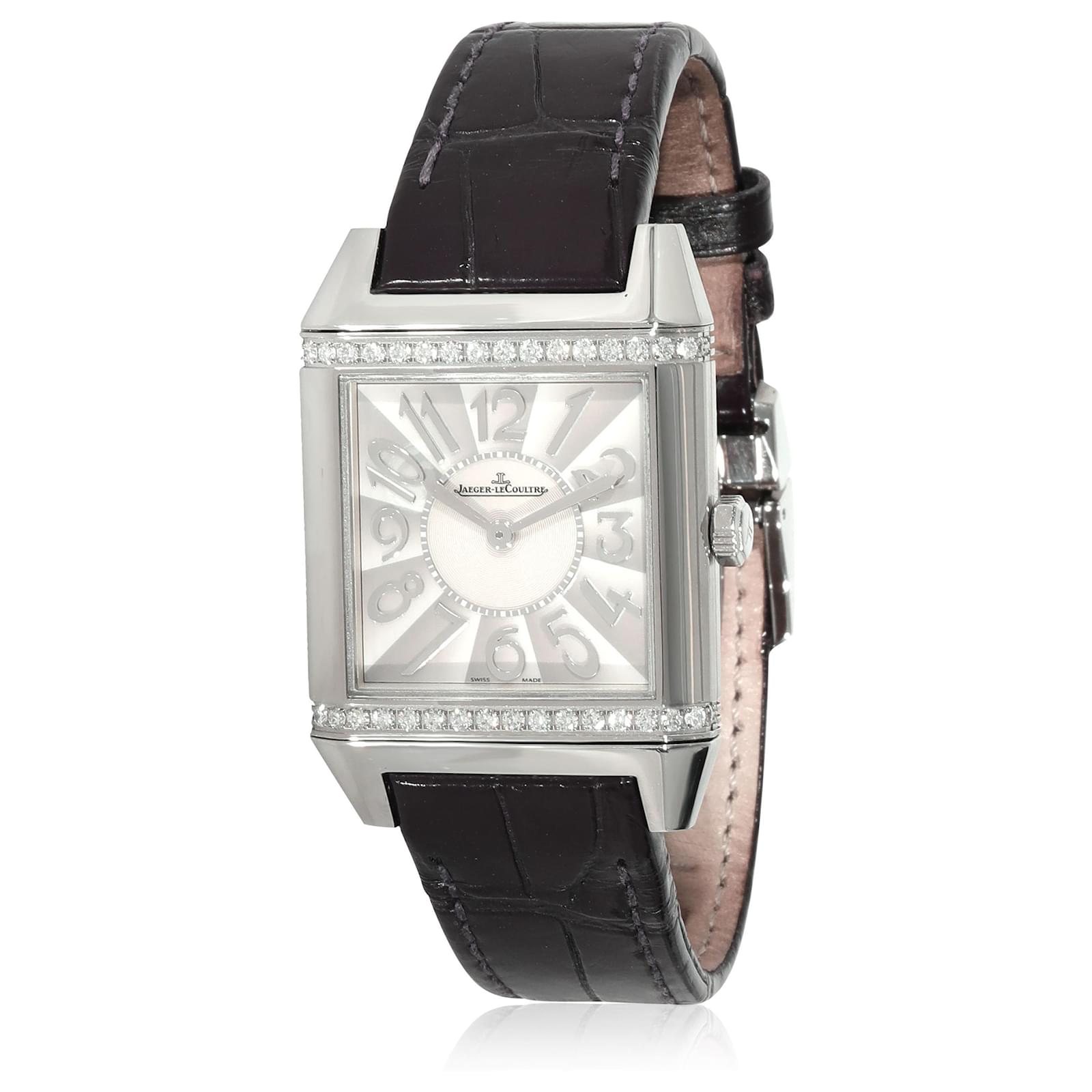 Jaeger LeCoultre Reverso Squadra Stainless steel & Diamonds Lady's Watch