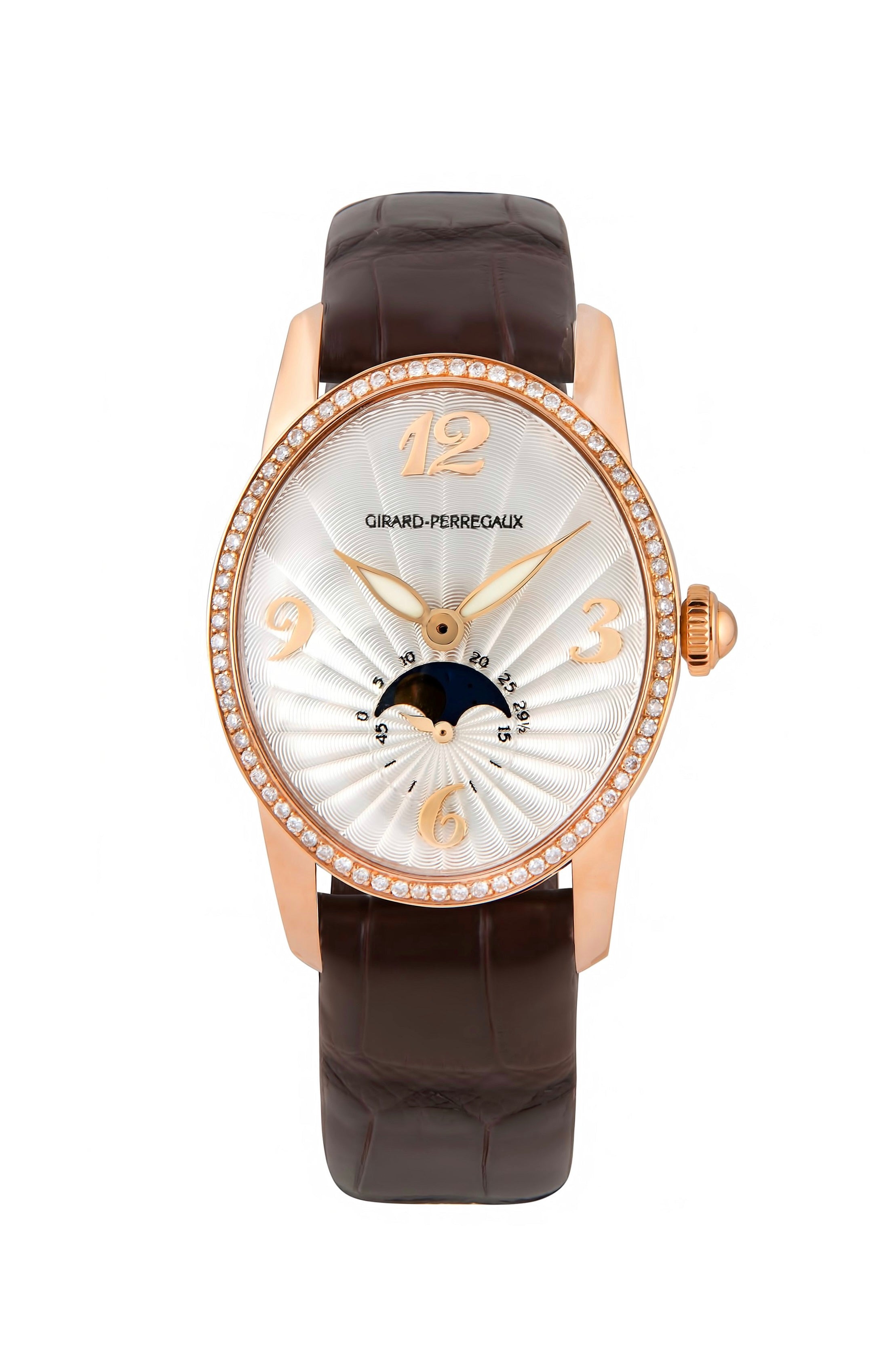 Girard-Perregaux Cat's Eye Moon-Phases 18K Rose Gold & Diamonds Lady's Watch