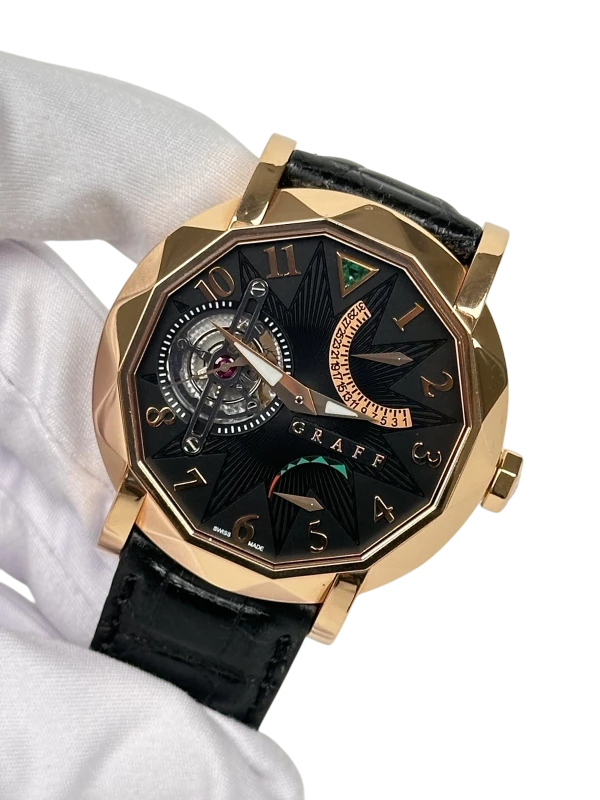 Graff Mastergraff Tourbillon 18K Rose Gold Men's Watch