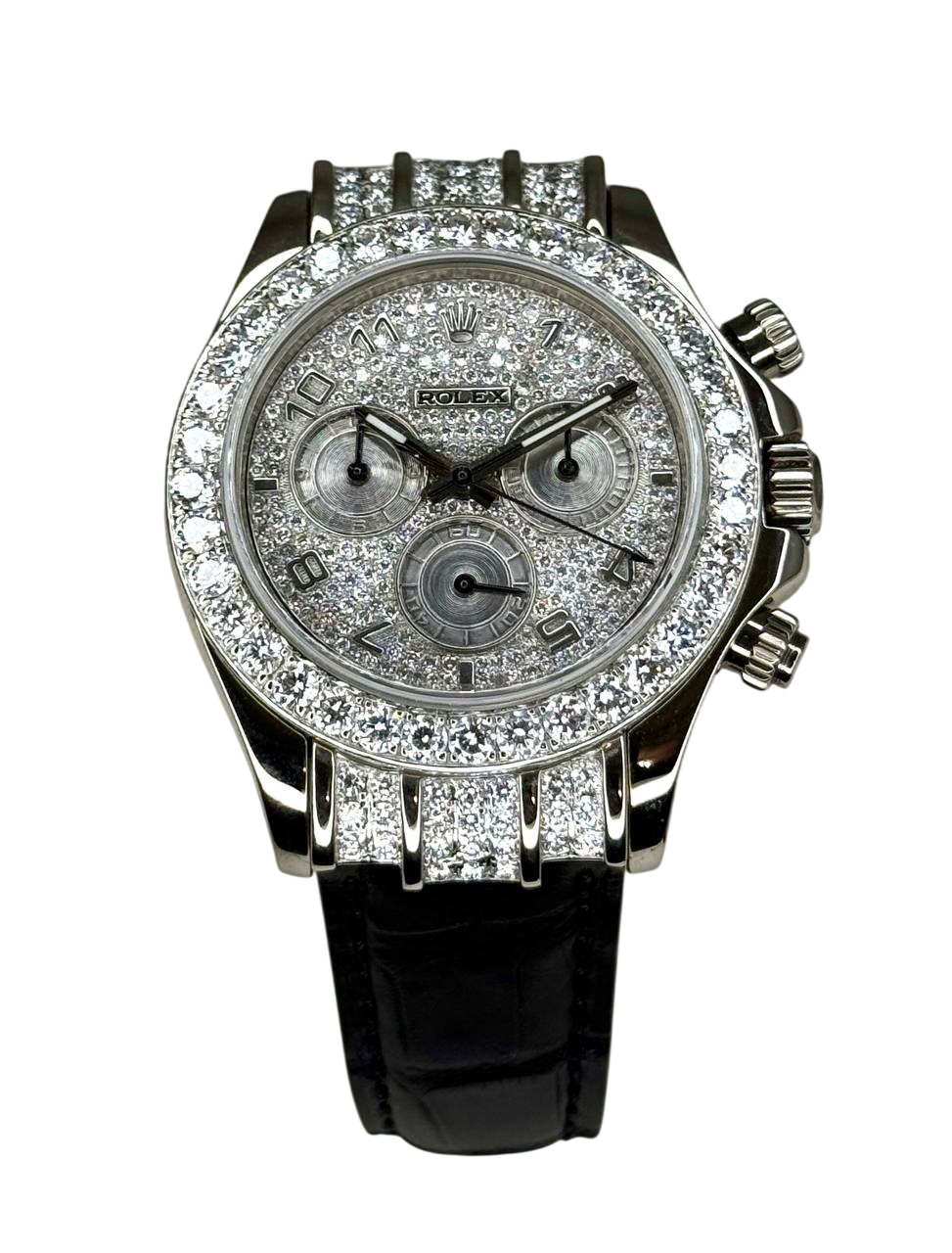 Rolex Daytona Cosmograph 18K White Gold & Diamonds Unisex Watch