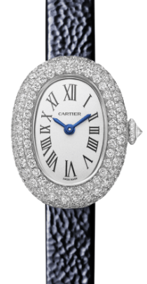 Cartier Baignoire Mini model Rhodium-finish  18K White Gold & Diamonds Lady's Watch