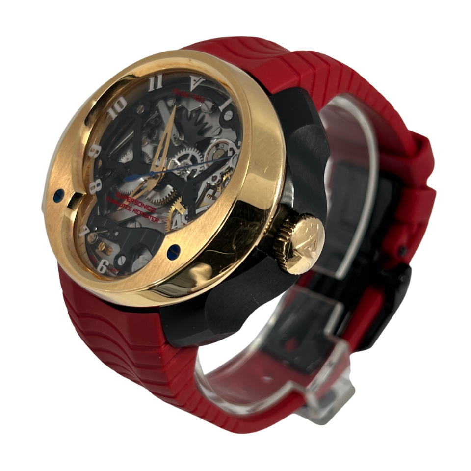 Franc Vila Cobra Super Sonico 5 Minutes Repeater 18K Rose Gold & PVD Titanium Men's Watch