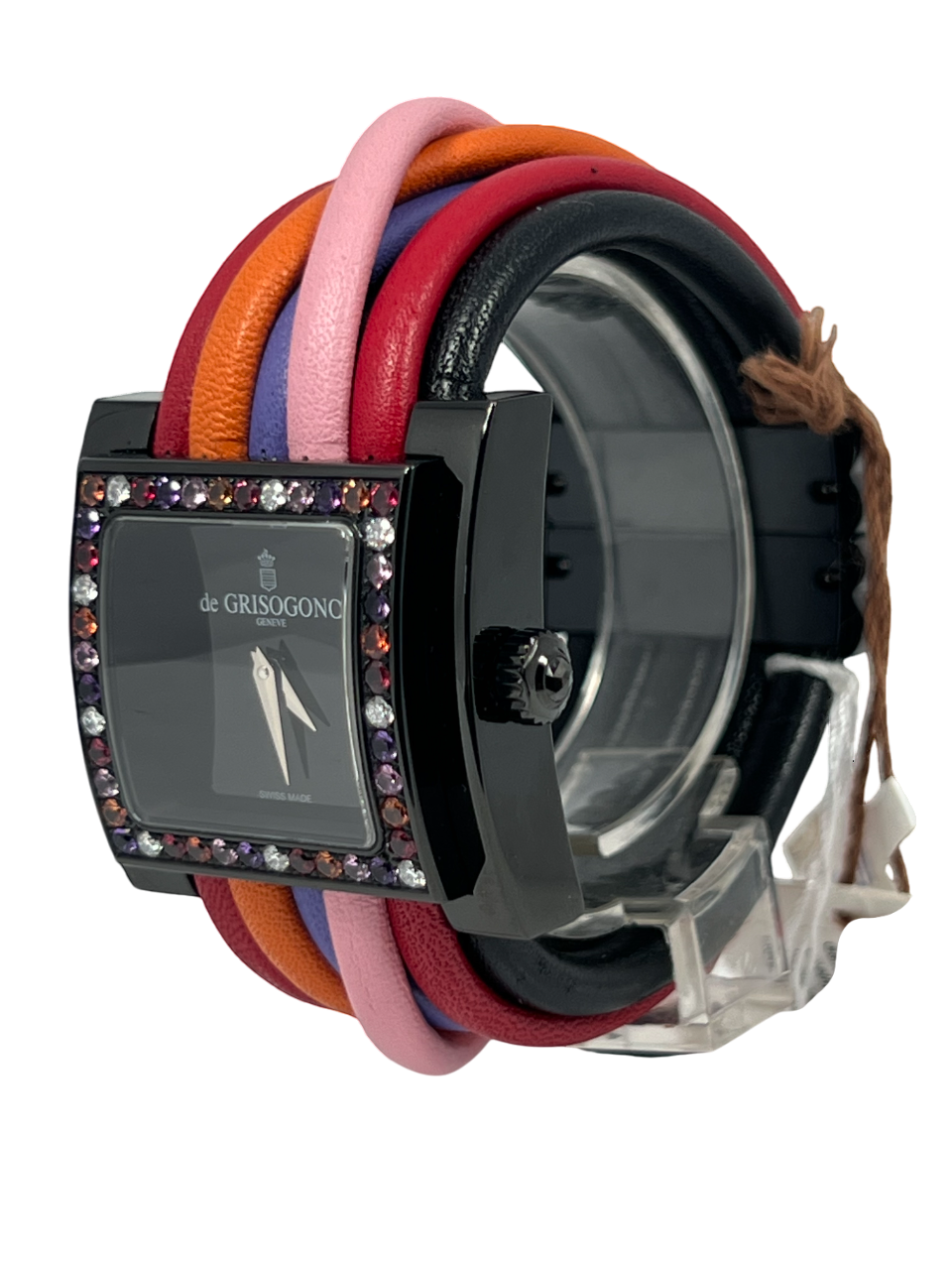 De Grisogono Quartz Allegra S12 PVD Stainless Steel & Sapphires & Diamonds & Spinels & Amethysts Lady's Watch