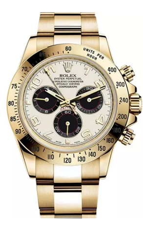 Rolex Daytona Chronograph 18K Yellow Gold Men's Watch