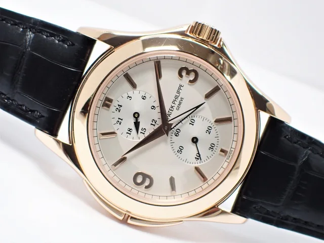 Patek Philippe Calatrava Travel Time 18K Rose Gold Men's Watch
