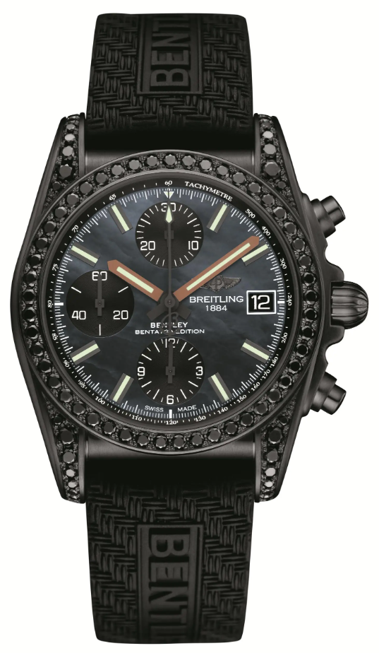 Breitling Chronomat Bentley Bentayga Edition PVD Stainless Steel & Black Diamond Unisex Watch