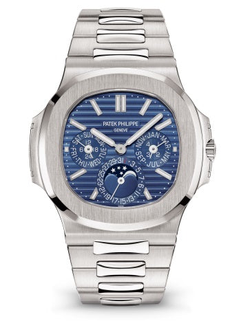 Patek Philippe Nautilus Ultra-thin Perpetual Calendar 18K White Gold Men's Watch