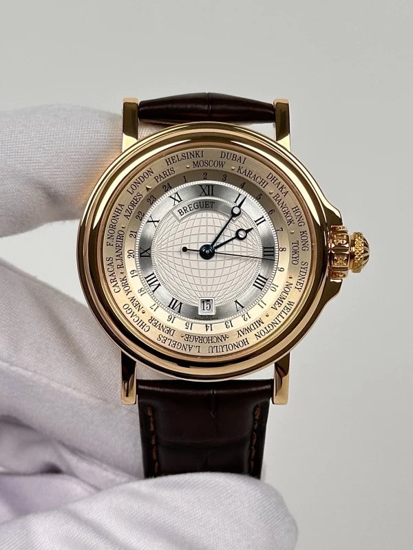 Breguet Marine Hora Mundi 24 Time Zones 18K Yellow Gold Men's Watch