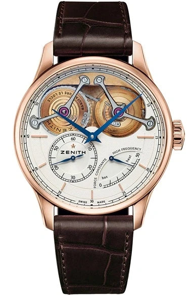 Zenith Academy Georges Favre-Jacot 18K Rose Gold Men's Watch