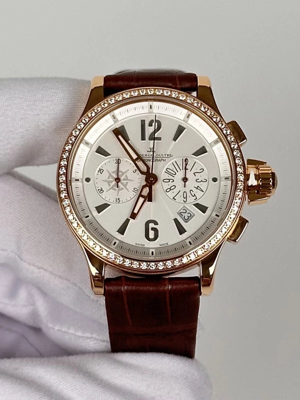 Jaeger-LeCoultre Master Compressor Chronograph 18K Rose Gold & Diamonds Lady's Watch