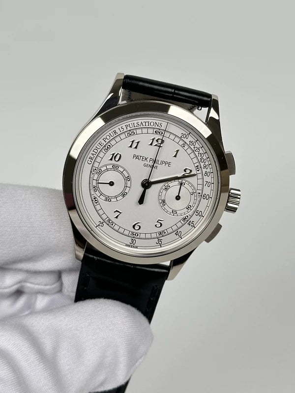 Patek Philippe Complicated Chronograph 18K White Gold Men's Watch
