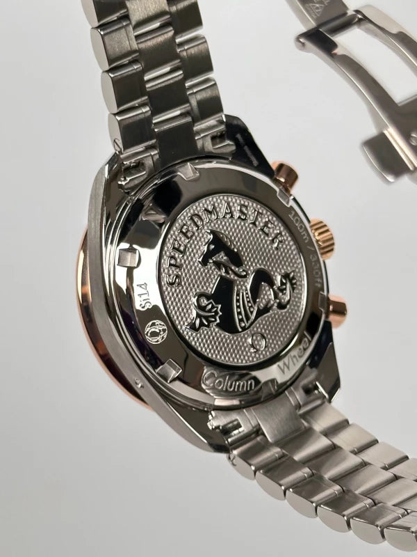 Omega Speedmaster Chronograph 18K Yellow Gold/Stainless Steel & Diamonds Lady's Watch