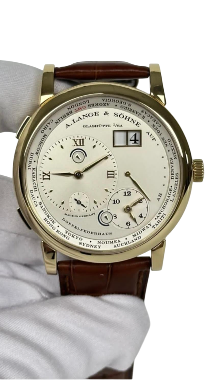 A. Lange & Söhne Lange 1 Time Zone 18K Yellow Gold Men’s Watch