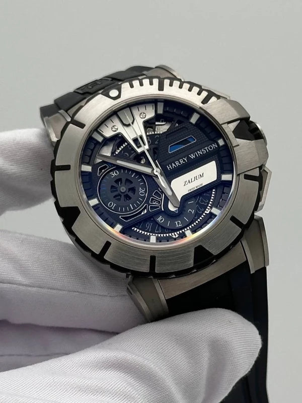 Harry Winston Ocean Sport Chronograph Limited Edition Zalium Rubber Men`s Watch