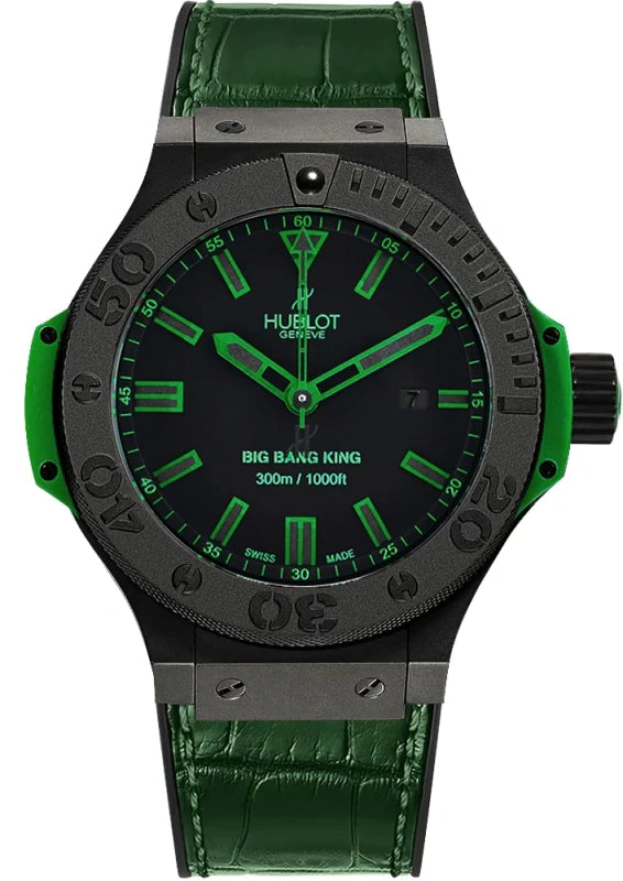Hublot Big Bang King All Black Green Ceramic Men's Watch