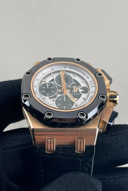 Audemars Piguet Royal Oak Offshore Rubens Barrichello II Chronograph 18k Rose Gold Men's Watch