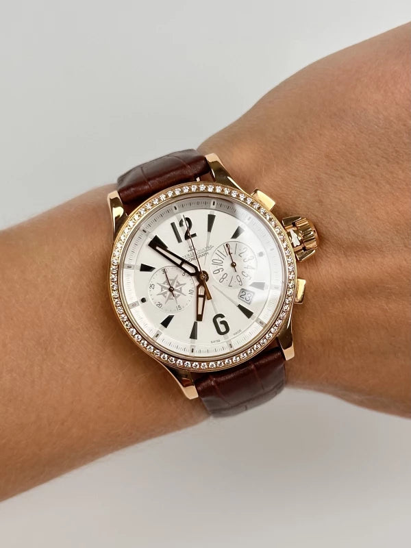 Jaeger-LeCoultre Master Compressor Chronograph 18K Rose Gold & Diamonds Lady's Watch