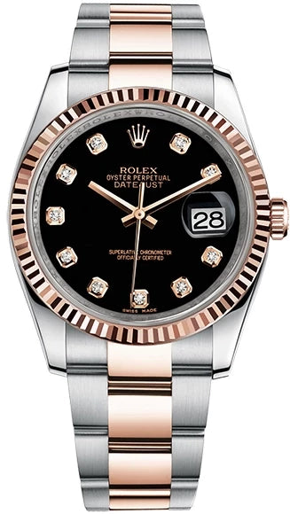 Rolex Datejust 36 Stainless Steel & 18k Rose Gold Men's Watch