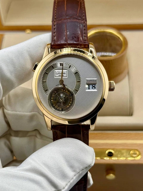 Glashutte Original Panomatic Tourbillon 18K Rose Gold Men's Watch