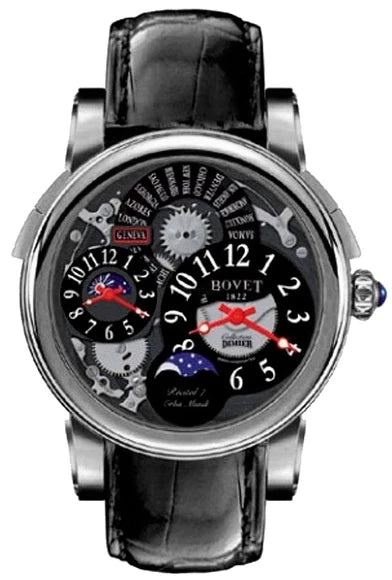 Bovet Dimier Récital 7 Orbis Mundi Moon Phase 18K White Gold Men's Watch