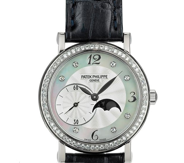 Patek Philippe Complicated 18K White Gold & Diamonds Lady's Watch