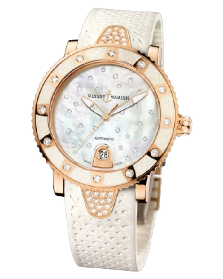 Ulysse Nardin Marine 18K Rose gold & Diamonds Lady's Watch