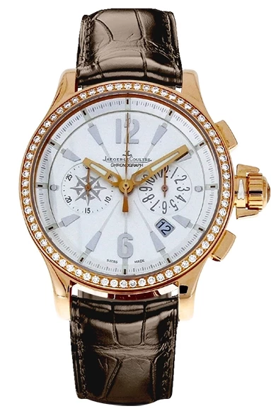 Jaeger LeCoultre Master Compressor Chronograph 18K Rose Gold & Diamonds Lady's Watch