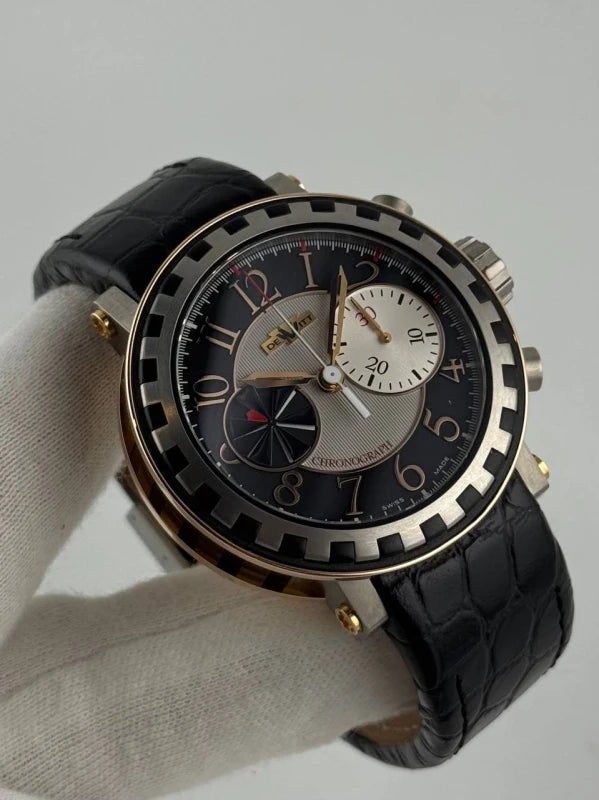 DeWitt Academia Chronographe Séquentiel Rose Gold & Titanium Men’s Watch