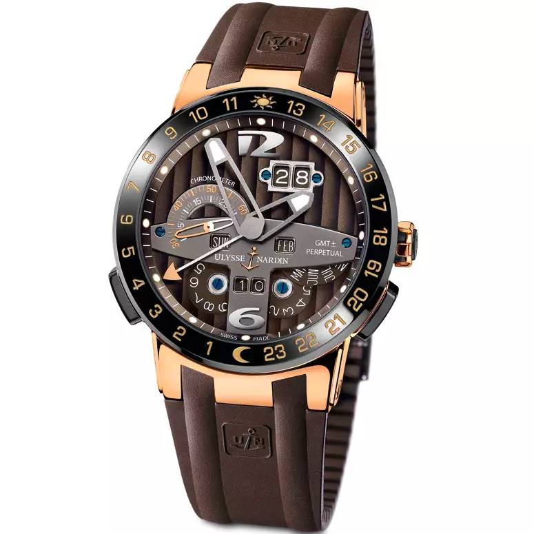Ulysse Nardin El Toro Perpetual GMT 18K Rose Gold Men's Watch