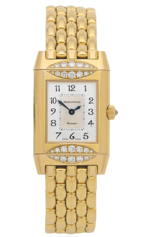 Jaeger LeCoultre Reverso Duetto 18K Yellow Gold & Diamonds Lady's Watch