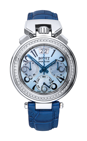 Bovet Sportster Chronograph Stainless Steel & Diamonds Lady's Watch