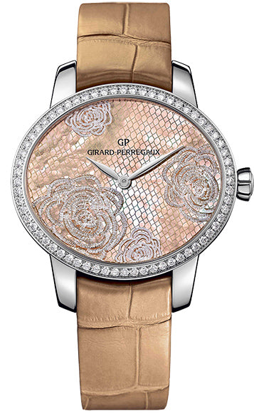 Girard Perregaux Cat's Stainless Steel & Diamonds Lady's Watch