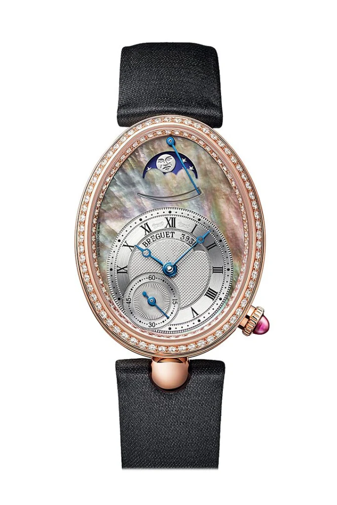 Breguet Reine de Naples Moon Phase 18K Rose Gold & Diamonds Lady's Watch