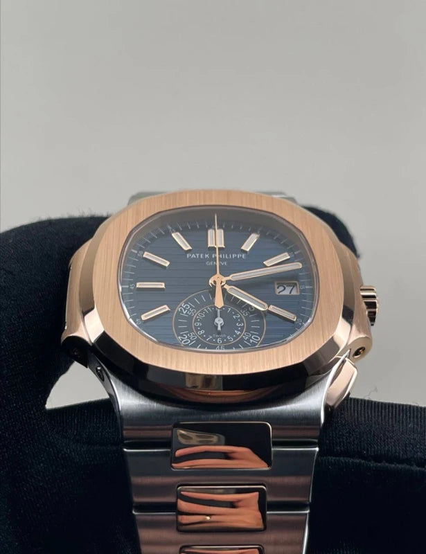 Patek Philippe Nautilus Chronograph 18K Rose Gold & Stainless steel Men's Watch