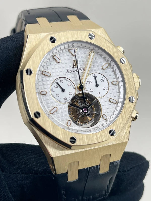 Audemars Piguet Royal Oak Tourbillon Chronograph 18K Yellow Gold Men's Watch