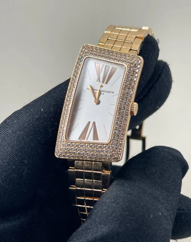 Vacheron Constantin Cambree 1972 18K Rose Gold & Diamonds Lady's Watch