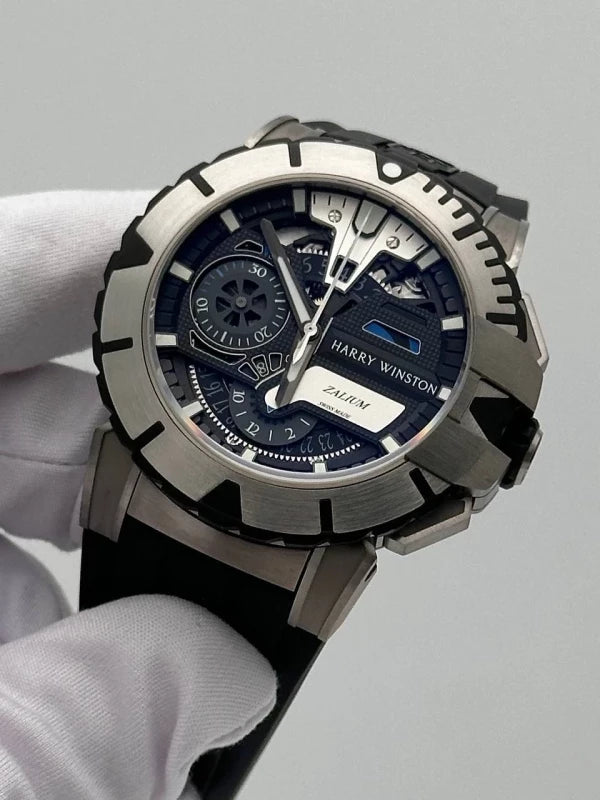Harry Winston Ocean Sport Chronograph Limited Edition Zalium Rubber Men`s Watch