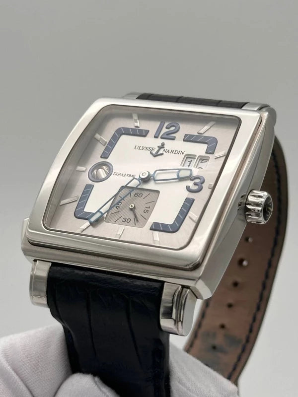 Ulysse Nardin Dual Time Quadrato Stainless Steel Men's Watch