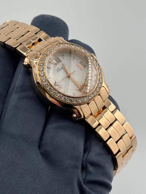 Chopard Happy Sport 18K Rose Gold & Diamonds Lady's Watch