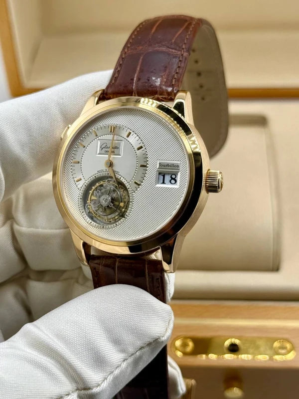 Glashutte Original Panomatic Tourbillon 18K Rose Gold Men's Watch