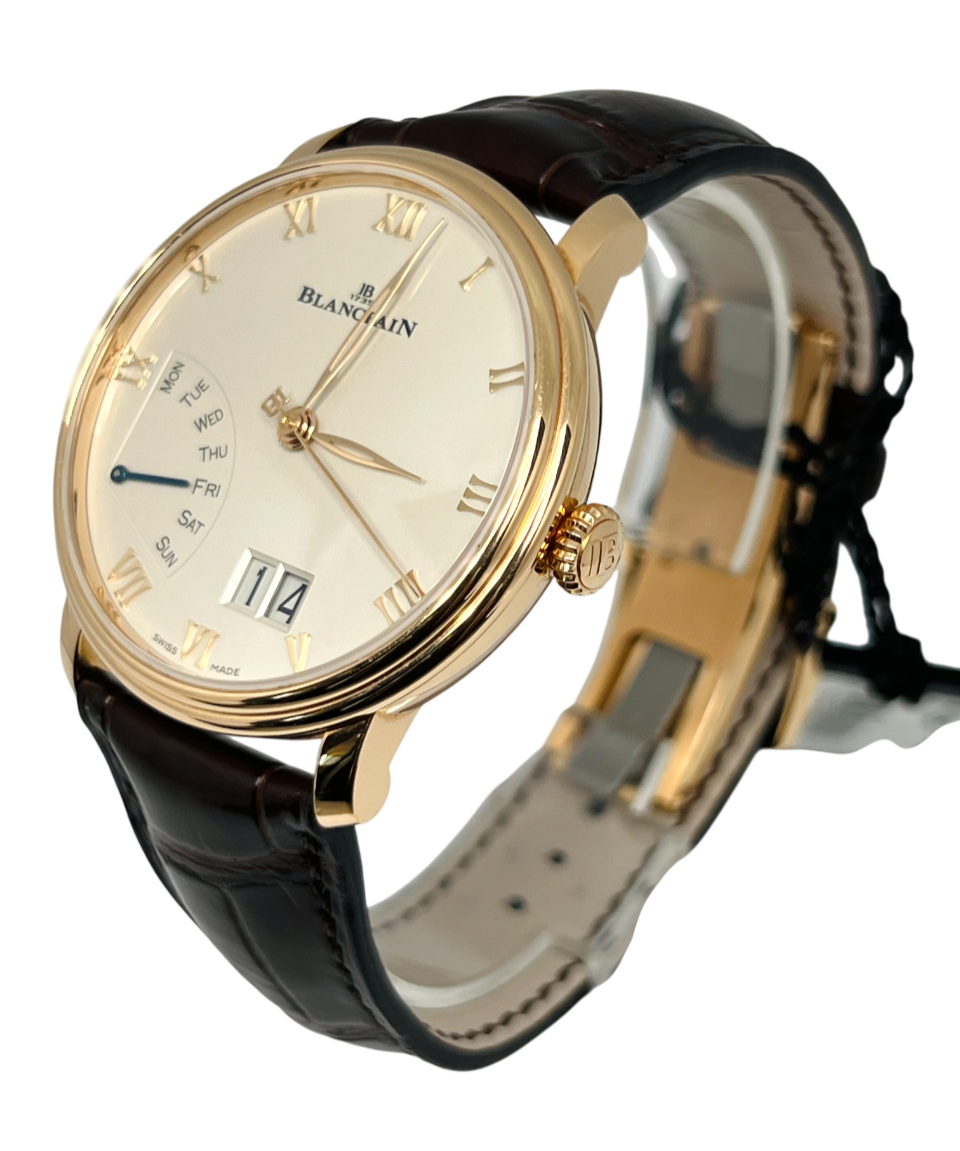 Blancpain Villeret Grande Date Jour Retrograde 18K Rose Gold Men's Watch