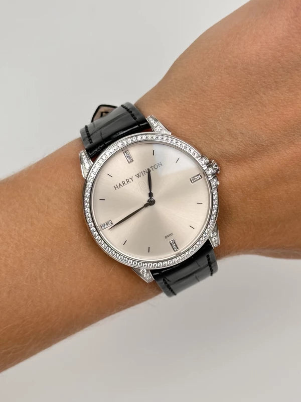 Harry Winston Midnight 18K White Gold & Diamonds Ladies Watch