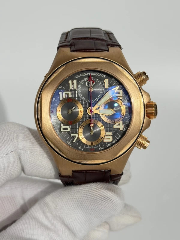 Girard Perregaux Laureato Evo3 Chonograph 18K Rose Gold Men's Watch