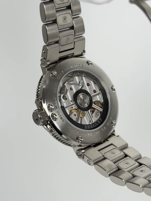 Breguet Marine 5527 Chronograph 18K White Gold Men's Watch