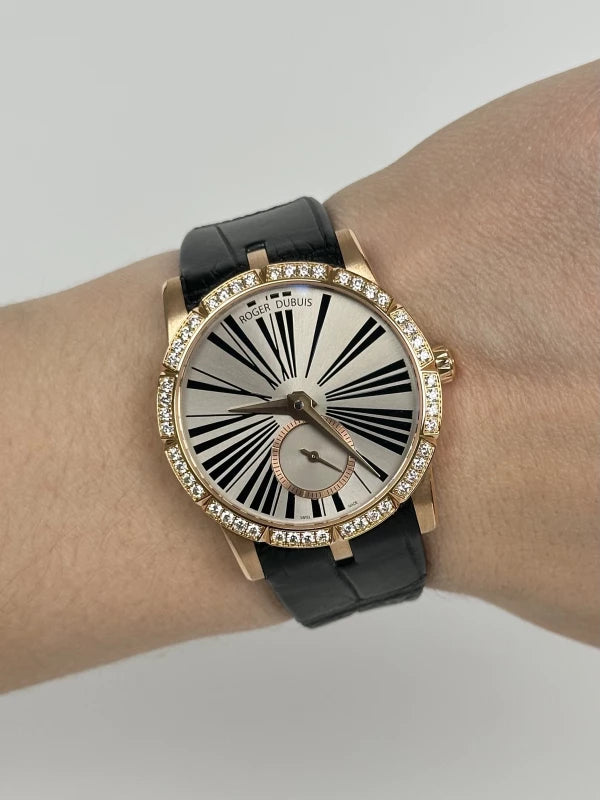 Roger Dubuis Excalibur Rose Gold & Diamonds Lady's Watch