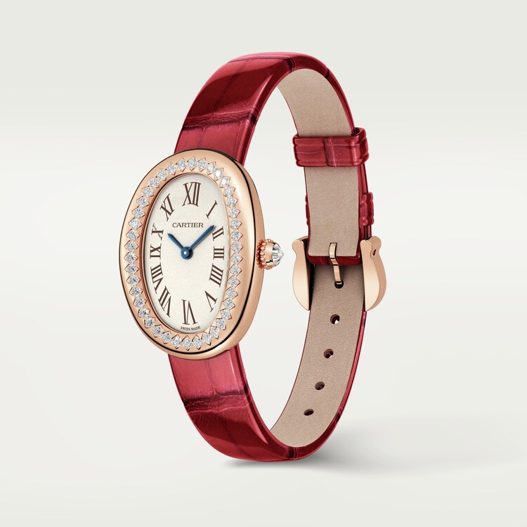 Cartier Baignoire Small model 18K Rose Gold & Diamonds Lady's Watch